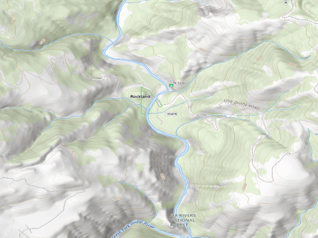 USGS topographic map of North Fork