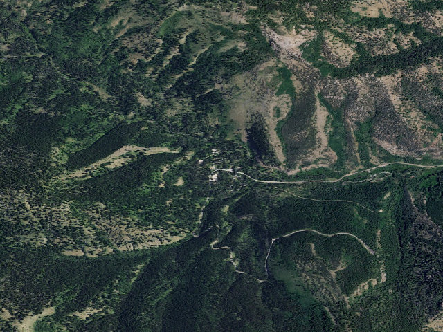 Aerial image of North Fork Campground