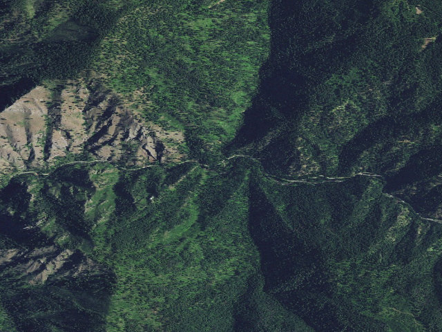 Aerial image of North Fork Campground