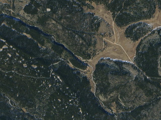 Aerial image of North Fork Camping Area