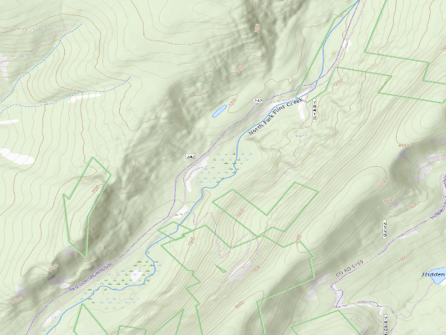 USGS topographic map of North Fork Flint Creek-004
