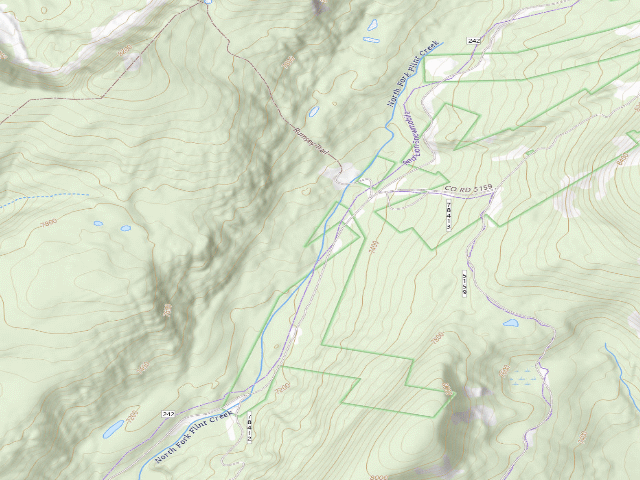 USGS topographic map of North Fork Flint Creek-007