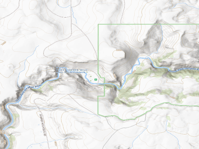 USGS topographic map of North Fork Owyhee River