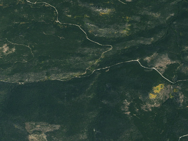 Aerial image of North Fork Poudre