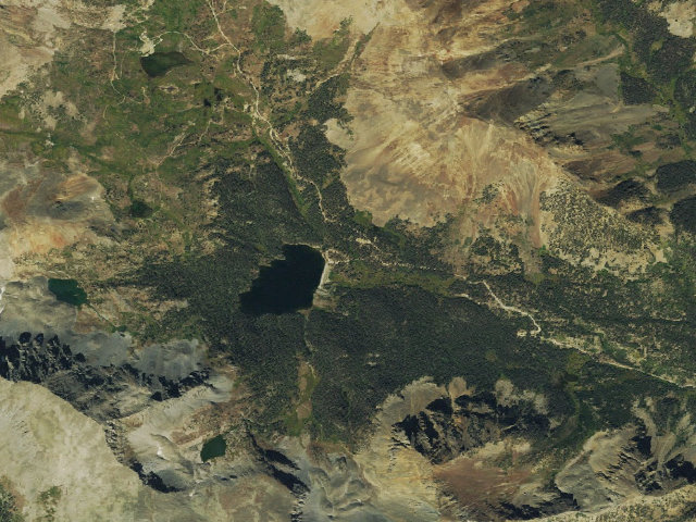 Aerial image of North Fork Reservoir