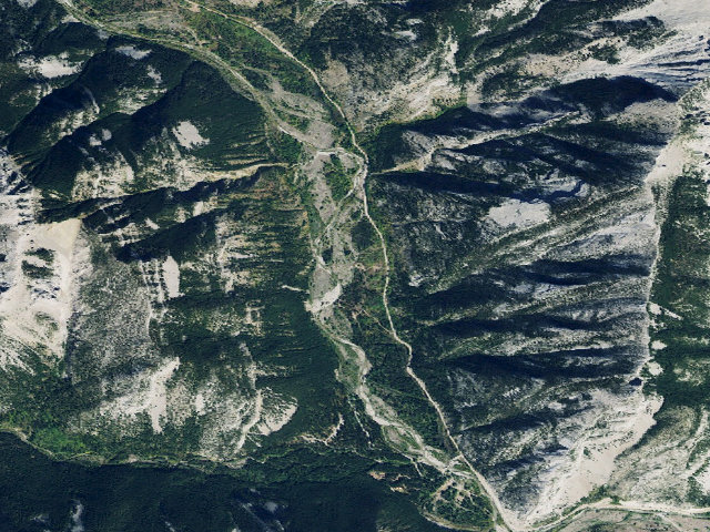 Aerial image of North Fork Road 144F01