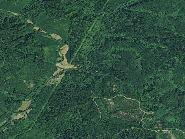 Aerial image of North Fork Siuslaw Campground
