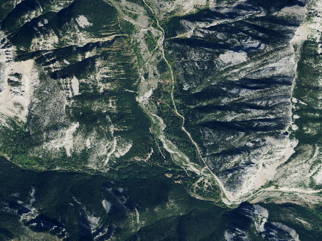 Aerial image of North Fork Teton Road 144E