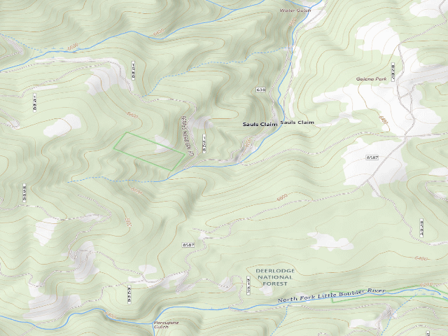 USGS topographic map of North Galena Rd-020