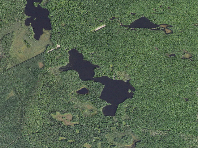 Aerial image of North Gemini Lake State Forest Campground
