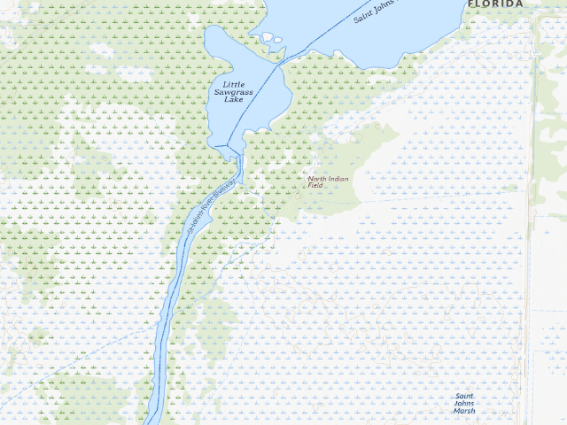 USGS topographic map of North Indian Field Camp (Three Forks Conservation Area)