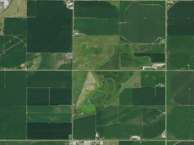 Aerial image of North Lake Basin WMA