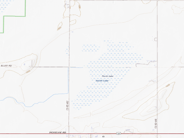 USGS topographic map of North Lake Basin WMA
