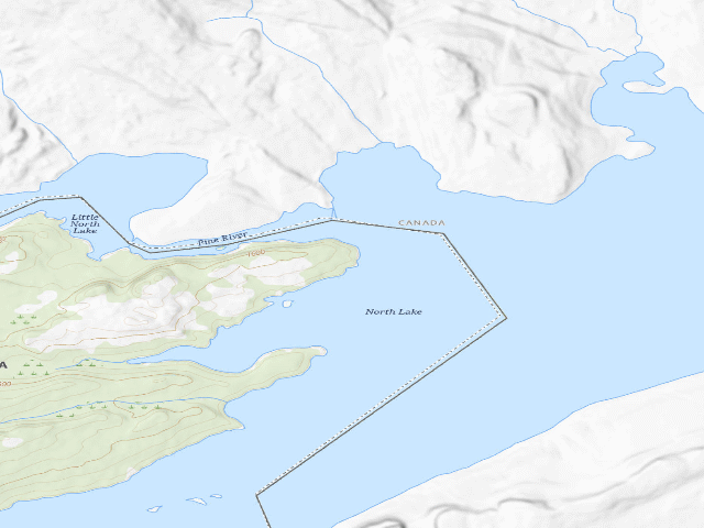 USGS topographic map of North Lake Site 1