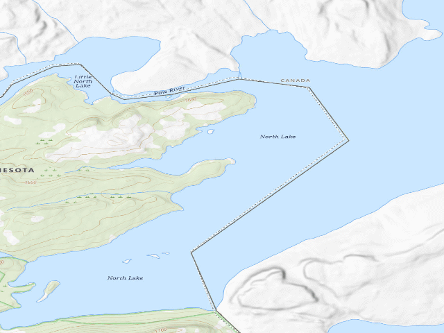 USGS topographic map of North Lake Site 3