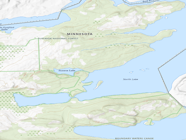 USGS topographic map of North Lake Site 4