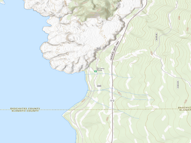 USGS topographic map of North Lava Flow