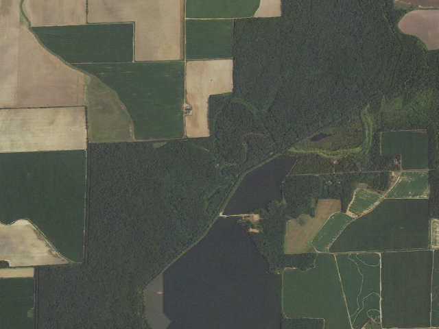 Aerial image of North Oliver Camping Area