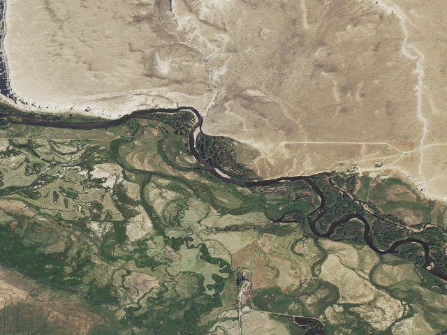 Aerial image of North Platte River-Foote PAA Campground