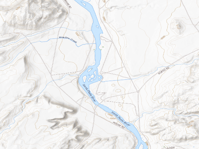 USGS topographic map of North Platte River-Miracle Mile PAA — Engstrom