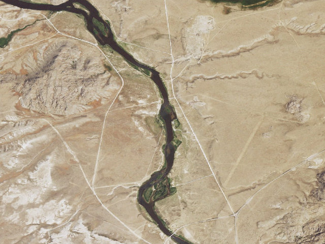 Aerial image of North Platte River-Miracle Mile PAA — Guthridge