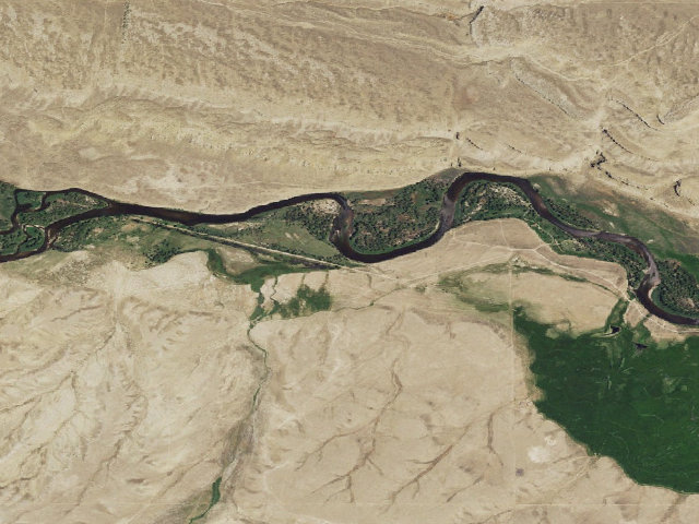 Aerial image of North Platte River-Sanger PAA Campground