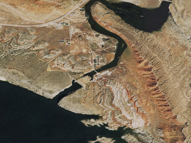 Aerial image of North Platte River