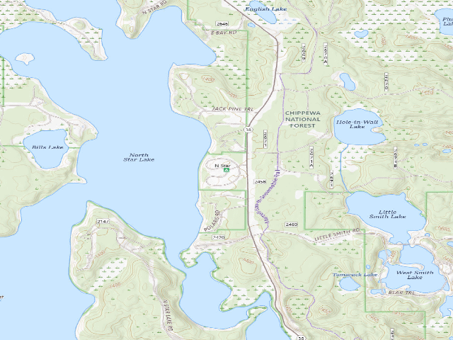 USGS topographic map of North Star