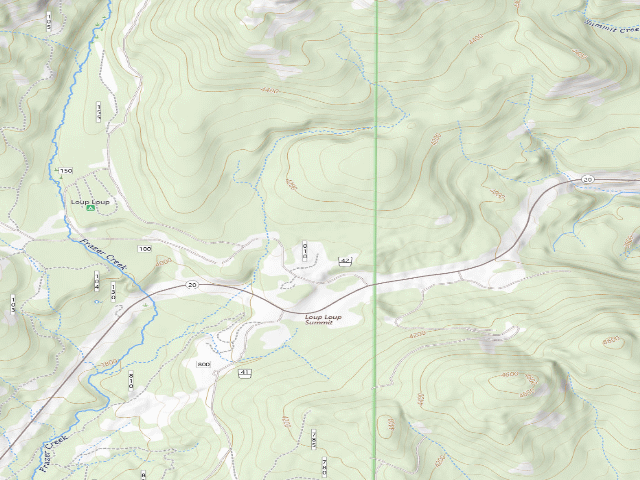 USGS topographic map of North Summit Horse Camp