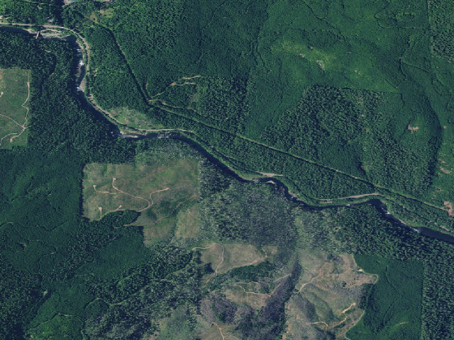Aerial image of North Umpqua Wild And Scenic River