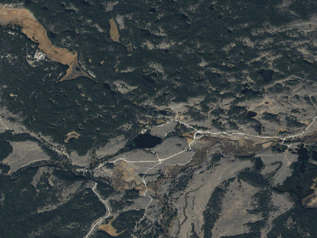 Aerial image of North Van Houten Campground