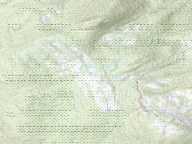 USGS topographic map of North Wrangell Pond Shelter