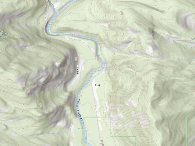 USGS topographic map of Northfork 04