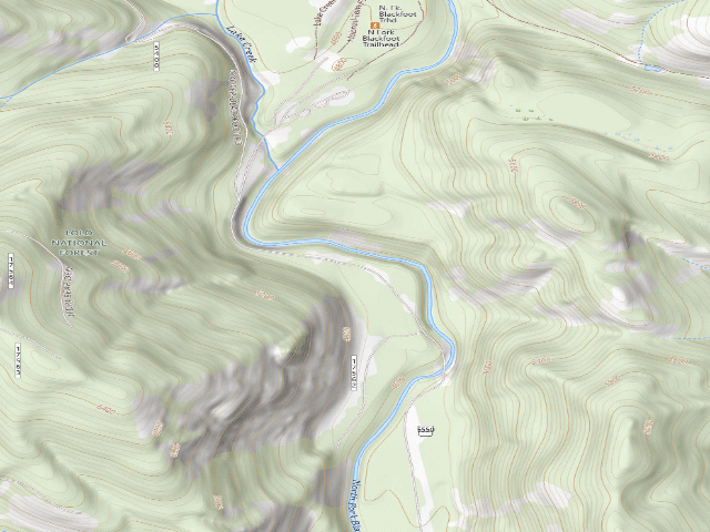 USGS topographic map of Northfork 05