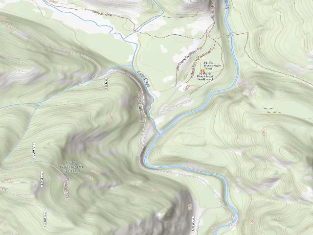 USGS topographic map of Northfork 08