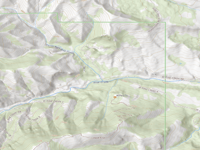 USGS topographic map of Northforkwestpine-01