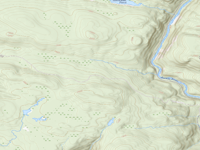USGS topographic map of Northwoods Club Rd Campsite #6 (Vanderwhacker Mountain Wild Forest)