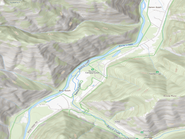 USGS topographic map of Norton Campground