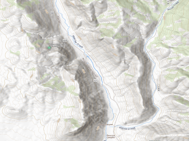 USGS topographic map of Nye County