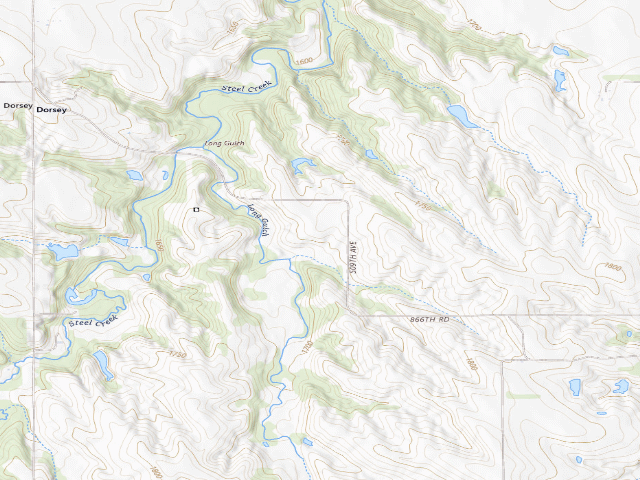 USGS topographic map of O. John Emerson WMA