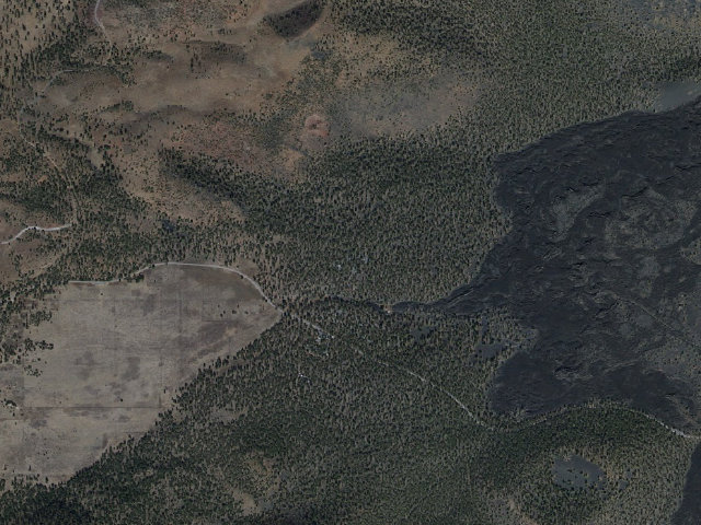 Aerial image of O'Leary Group Campground