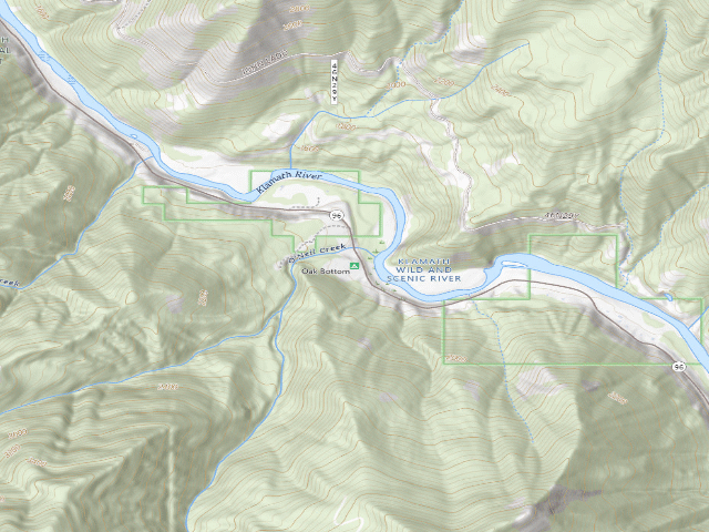 USGS topographic map of O'Neil Creek