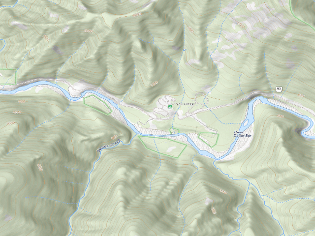 USGS topographic map of Oak Bottom