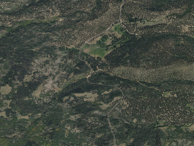 Aerial image of Oak Creek Campground