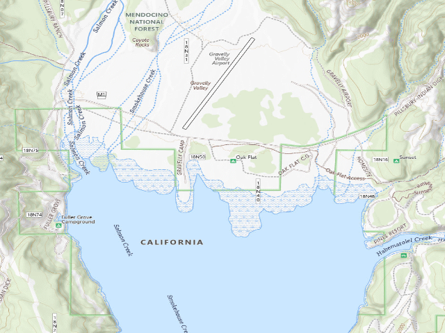USGS topographic map of Oak Flat