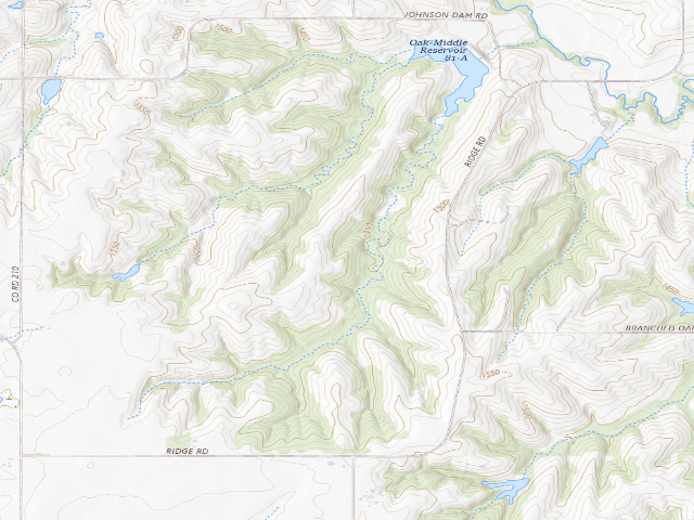 USGS topographic map of Oak Glen WMA