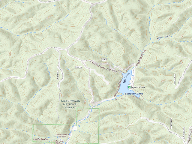 USGS topographic map of Oak Knoll