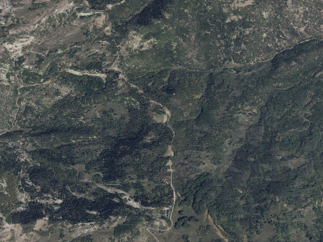 Aerial image of Oak Ridge Trailhead