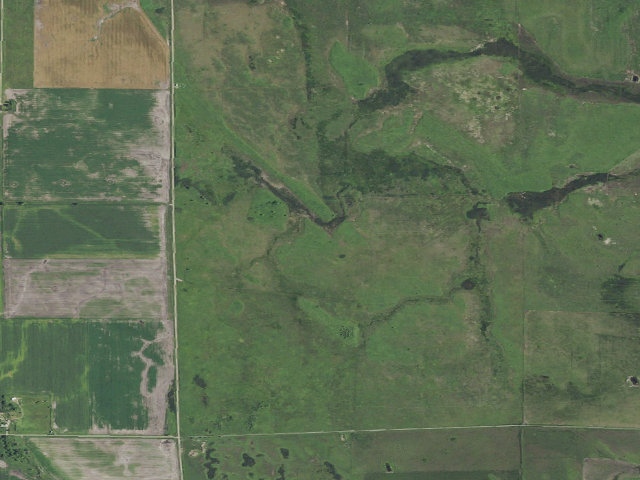 Aerial image of Oakville Prairie Bio Station WMA (Grand Forks County)