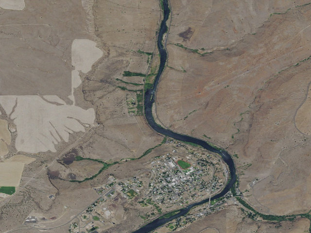 Aerial image of Oasis Campground